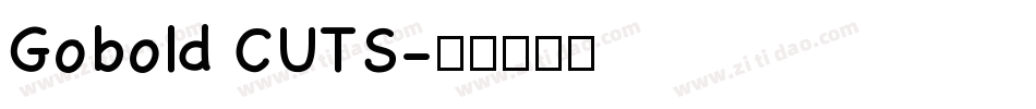 Gobold CUTS字体转换